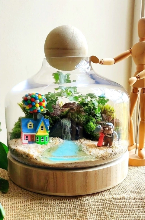 Modelo de terrário decorativo 2